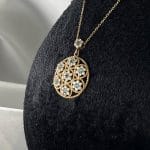 گردنبند7 گل نگینی