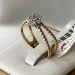 انگشتر تک نگین طلایی