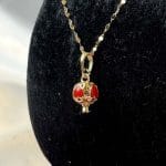 آویز انار قلبی تاج