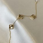 دستبند تمام طلای ونکلیف وزن 4.41 گرم