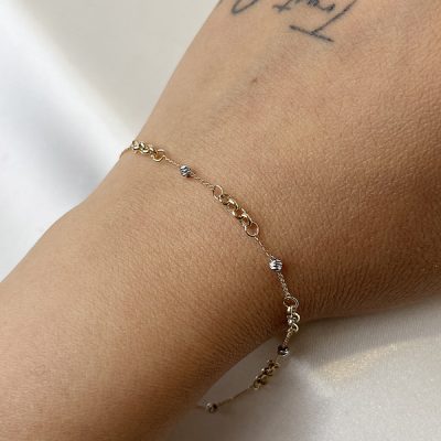دستبند طلا تاج هومن وزن 1.09 گرم