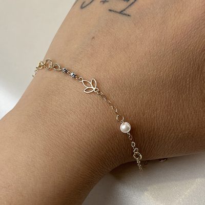 دستبند طلا تاج هومن وزن 1.37 گرم