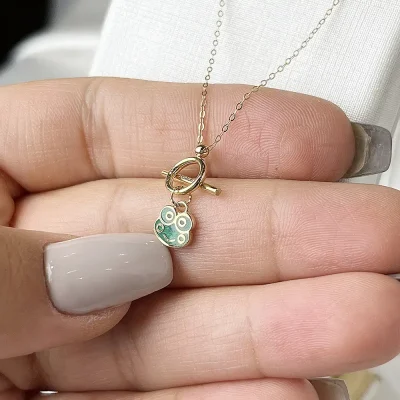 گردنبند طلا تاج اکسترا فراگ وزن 1.23 گرم