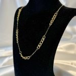 گردنبند طلا کارتیر تکه‌ای ۳ گرم بدون اجرت گالری زمرد