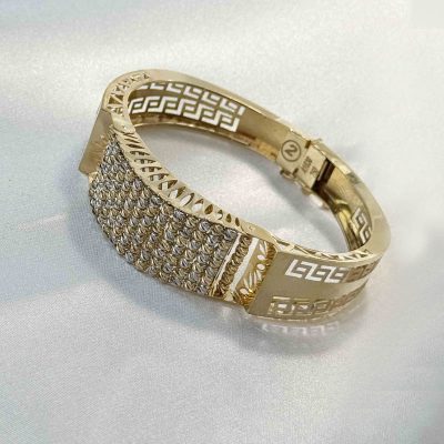 دستبند ترکیبی گوی طلا ۱۸ عیار زنانه وزن ۱۹.۲۵ گرم – بدون اجرت – گالری طلا زمرد