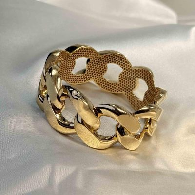 دستبند النگویی کارتیر طلا ۱۸ عیار زنانه وزن ۲۹.۶۶۰ گرم – بدون اجرت – گالری طلا زمرد