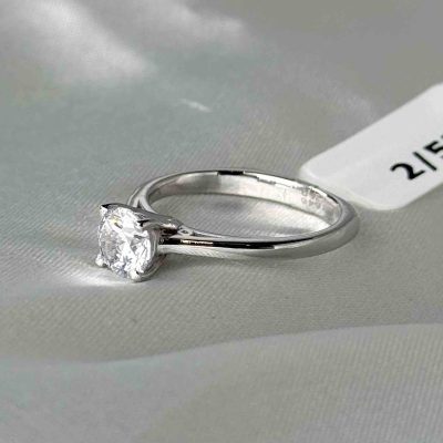 انگشتر سولیتر اتمی طلا ۱۸ عیار زنانه وزن ۲.۵۵ گرم – گالری طلا زمرد