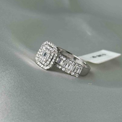 انگشتر سولیتر اتمی طلا ۱۸ عیار زنانه وزن ۳.۹۳ گرم – گالری طلا زمرد