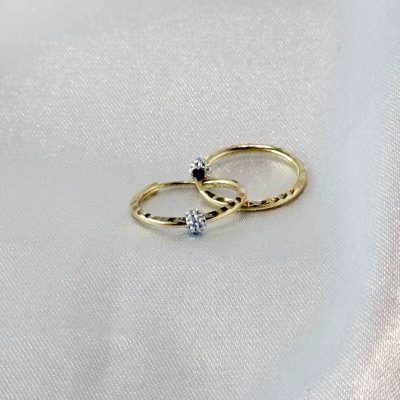 گوشواره ظریف گوی طلا ۱۸ عیار وزن 0/710 سوت بدون اجرت از گالری طلا زمرد