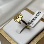 انگشتر گل هندسی طلا وزن 1.76 – گالری طلا زمرد