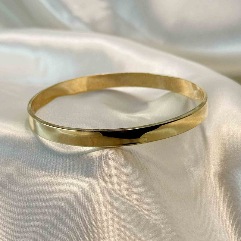 النگو آیینه‌ای طلا وزن 5.780 – بدون اجرت – گالری طلا زمرد