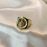 انگشتر مردانه تاج طلا وزن 6.630 – بدون اجرت – گالری طلا زمرد