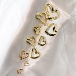 آویز قلب دفرمه گرازیلا | طراحی خاص و مدرن طلا 18 عیار - Image 2