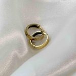 گوشواره حلقه‌ای طلا وزن 1.890 – بدون اجرت – گالری طلا زمرد