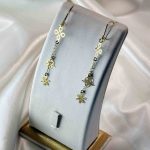 گوشواره آویزی طلا وزن 1.790 – بدون اجرت – گالری طلا زمرد