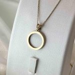 آویز دایره طلا وزن 1.510 گرم – بدون اجرت – گالری طلا زمرد