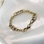 دستبند طرح دیپلمات طلا بدون اجرت وزن 7/570 گرم