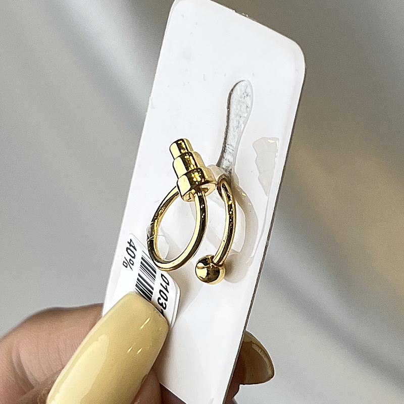 belly-piercing-spiral-gold-2-51 پیرسینگ ناف مدل حلزونی طلا 18 عیار وزن 2.51 گرم