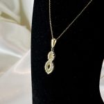 آویز بی‌نهایت طلا ۱۸ عیار ظریف وزن 0/710 گرم بدون اجرت