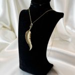 آویز پر طلا بدون اجرت وزن 4/070 گرم