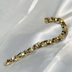 دستبند طلا بدون اجرت وزن 14/430 گرم