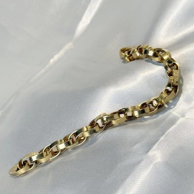 دستبند طلا بدون اجرت وزن 14/430 گرم