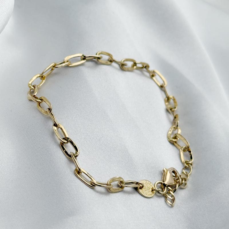 super-light-gold-bracelet-no-wage-2-21 دستبند سوپر لایت طلا بدون اجرت وزن 2.210 گرم