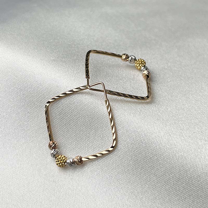 گوشواره سوپر طلا وزن 1/5 گرم