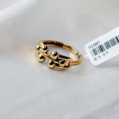 انگشتر طرح تیفانی سوپر طلا ۱۸ عیار وزن 2/14 گرم از گالری طلا زمرد