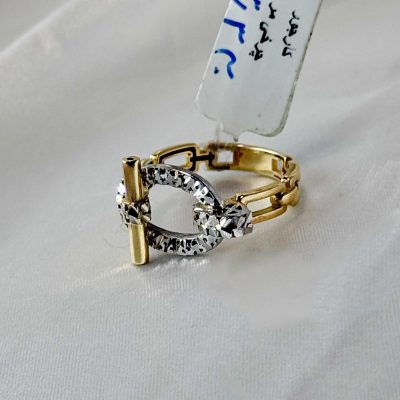 انگشتر بایسیکل طلا ۱۸ عیار وزن 3.33 گرم از گالری طلا زمرد