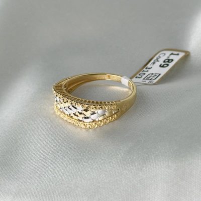 انگشتر طرح آوا کیم طلا وزن 1/89 گرم