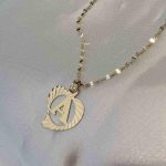 آویز طلا A لاتین بدون اجرت 0.650 سوت | طلای سبک و اقتصادی