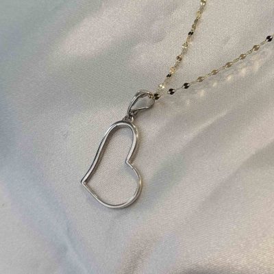 آویز طلا قلب بدون اجرت 2.190 گرم