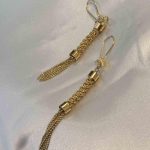 گوشواره طلا آویزی بدون اجرت 7.750 گرم