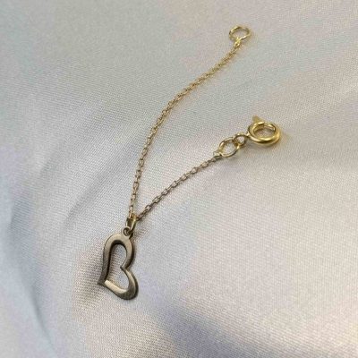 آویز ساعت طلا قلب بدون اجرت 0.610 سوت | طلای سبک و اقتصادی