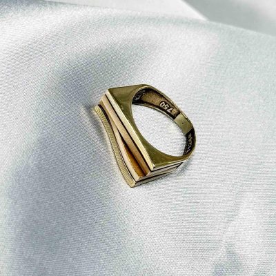 انگشتر طلا دفرمه بدون اجرت 7.390 گرم