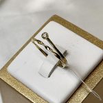 انگشتر طلا مینیمال طرح اتمی وزن 1/42 گرم از گالری طلا زمرد