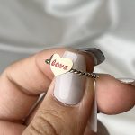 انگشتر طلا قلب رزگلد مینیمال وزن 1/53 گرم - Image 2