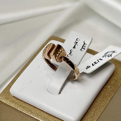 انگشتر طلا مینیمال طرح فلورانس وزن 1/37 گرم از گالری طلا زمرد