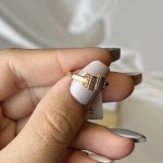 انگشتر طلا طرح فلورانس مینیمال وزن 1/37 گرم - Image 2