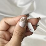 انگشتر طلا طرح سنجاقک مینیمال وزن 1/14 گرم - Image 2