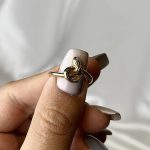 انگشتر طرح مار مینیمال وزن 1/11 گرم - Image 2