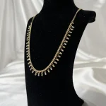 گردنبند طلا زنانه آویزدار ظریف 6.77 گرمی عیار 18