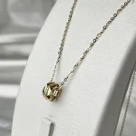 گردنبند طلا طرح هندسی ۱۸ عیار | طلای سبک و مینیمال - Image 2