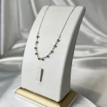 گردنبند طلا مهره‌ای بسیار ظریف مینیمال ۱۸ عیار – جواهری زمرد