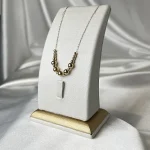 گردنبند طلا گوی مینیمال ۱۸ عیار سبک – جواهری زمرد