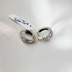 گوشواره حلقه‌ای طرح کمربندی طلا ۱۸ عیار ۲.۲۱۰ گرم – جواهری زمرد