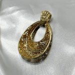 آویز هندسی طلا ۱۸ عیار ۱۶.۵۶۰ گرم | پلاک طلا خاص و مدرن - Image 2