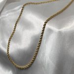 گردنبند طنابی طلا ۱۸ عیار ۵۰ سانتی ۶.۷۸۰ گرم بدون اجرت – جواهری زمرد
