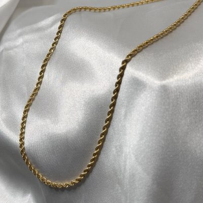گردنبند طنابی طلا ۱۸ عیار ۵۰ سانتی ۶.۷۸۰ گرم بدون اجرت – جواهری زمرد